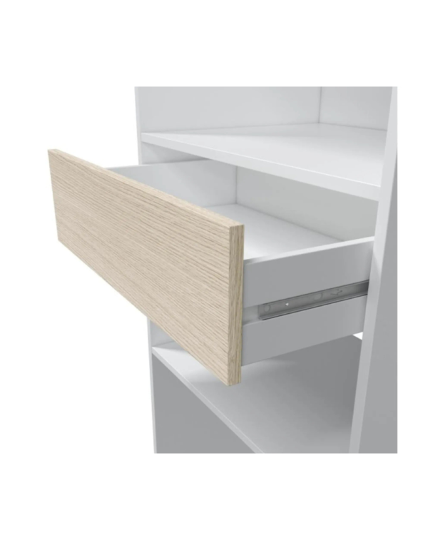 Aménagement Dressing Daji Réversible Blanc-chêne