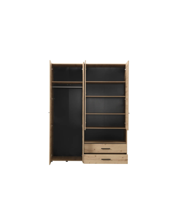 Armoire avec Miroir étagères et Penderie