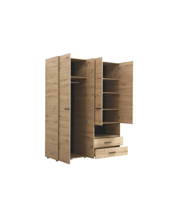 Armoire avec Miroir étagères et Penderie