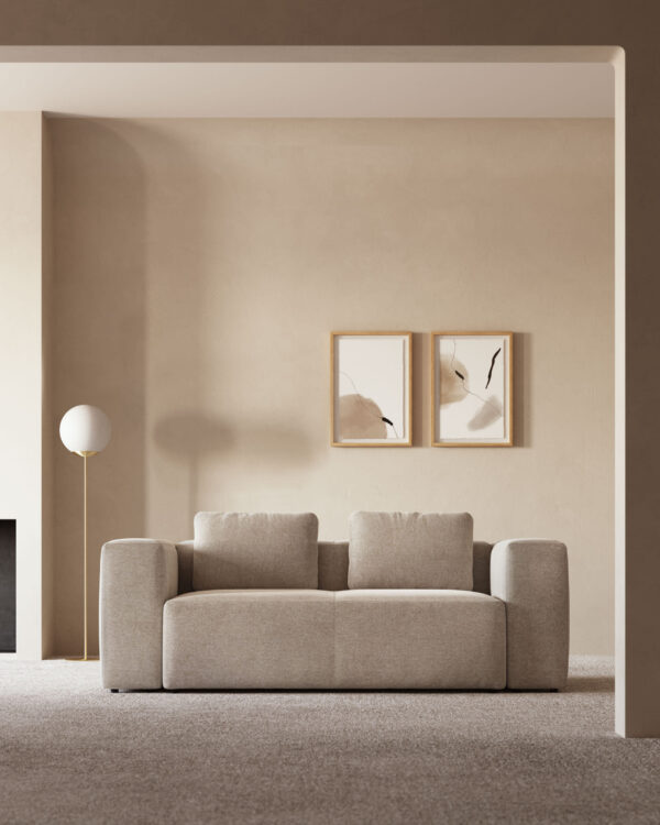 Canapé Blok 2 places beige