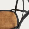 Chaise Alsie en bois de bouleau laqué noir