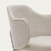 Chaise Yunia beige avec pieds en acier
