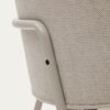 Chaise Yunia beige avec pieds en acier