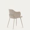 Chaise Yunia beige avec pieds en acier