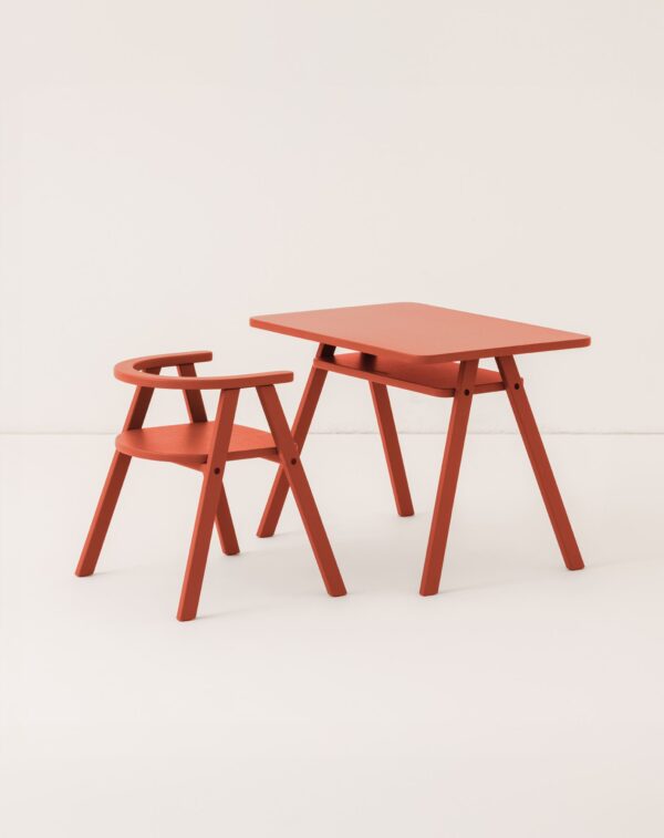 Chaise enfant Growing Green Rouge (3) Chaise enfant Growing Green