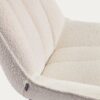 Fauteuil à bascule Marlina bouclette blanc