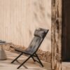 Fauteuil pliant Canutells en aluminium gris foncé