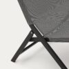 Fauteuil pliant Canutells en aluminium gris foncé