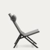 Fauteuil pliant Canutells en aluminium gris foncé