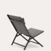 Fauteuil pliant Canutells en aluminium gris foncé