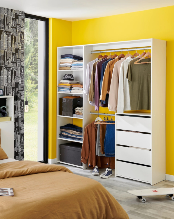 Kit dressing ouvert blanc Karisma 1 colonne