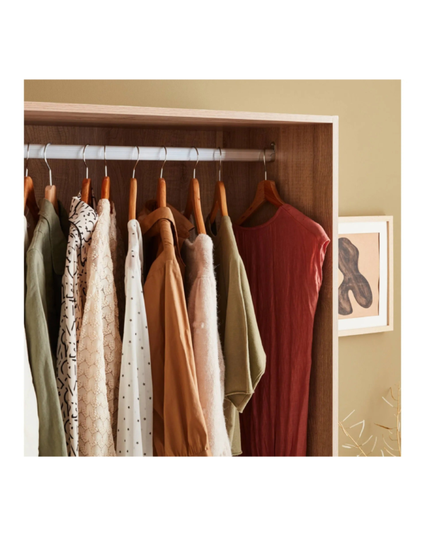 Module Dressing Avec 4 Tiroirs Et 1 Penderie Naturel
