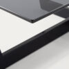 Table basse Plam en verre noir