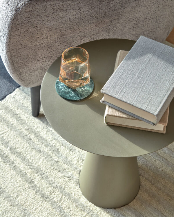 Table d’appoint Shirel Ø 40 cm verte